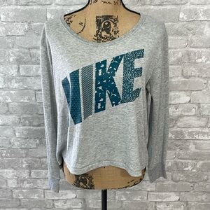Nike LOGO cropped Long Sleeve Tee